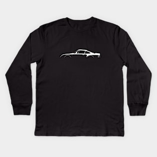 Porsche 959 Silhouette Kids Long Sleeve T-Shirt